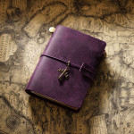 Travel Notebook Cowhide Leather Diary Vintage