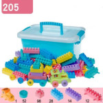 Children's Building Blocks Plastic Assembly Toy Small Train