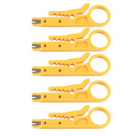 5Pcs Mini Wire Stripper Portable Durable Network Wire Stripper for CAT5 CAT5e CAT6 Data Cable 3D Printers PTFE Tube