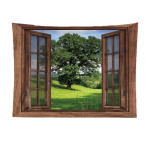 False Window Window Scenery Background Cloth