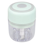 Mini Electric Garlic Chopper Large Capacity Powerful Motor 304 Stainless Steel Food Processor 250ml Green 