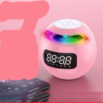 Clock Colorful Bluetooth Speaker Mini Portable