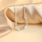 Fashion Simple Horseshoe Pendant Necklace