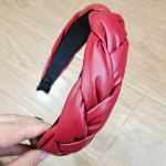 European and American Leather Twist Braid Headband