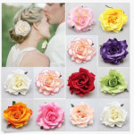 The new red roses flocking cloth headdress hairpin hairpin DIY hair bride wedding high-grade flowers hairpin