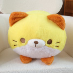 Cute Round Cat Doughnut Pillow Cross-border Three Flower Cat Plush Doll