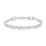 New Copper Plated Platinum Zircon Bracelet Is Popular And Adjustable