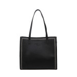 Large Capacity Shoulder Solid Color Tote Simple Tote Bag