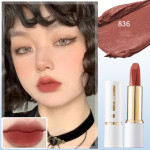 Matte Waterproof And Sweat Resistant Color Display Small White Tube Lipstick