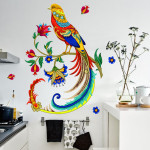 Phoenix Bird Flower Decorative Wall Stickers Can Be Removed