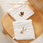 Baby Thin Cotton Class A Six-layer Gauze Small Square Saliva Towel