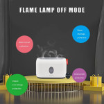 Flame Humidifier 200ml 3D Flame Aroma Diffuser With Remote Control