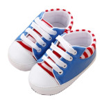 Autumn Unisex Cotton Cartoon Baby Toddler Shoes With Lace-up Canvas Shoes, Massage Shoes