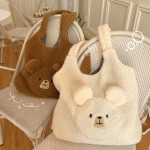 Lamb Cashmere Cute Plush Bag High Capacity