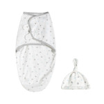 Cotton Baby Towel Anti-startle Swaddling Sleeping Bag Containing Beanie