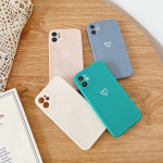 Couples Love Suitable For Iphone14 Phone Case SE, 13 Solid Color 12, XsMax Soft Case