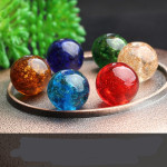 Mantianxing Jinsha Glass Beads Crystal Round Jewelry Accessories Bracelet Loose Bead Material