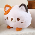 Cute Round Cat Doughnut Pillow Cross-border Three Flower Cat Plush Doll