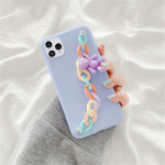 Compatible with Apple, Cute Doll Chain For Female iPhone Case