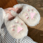 Soft Cat Paw Warm Cotton Slippers