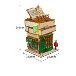 Mini Street View Building Cape Cafe Wooden Assembly Storage House