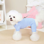 Pet Supplies Teddy Small Dog Plaid Four-legged Puppy Clothing