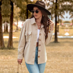 European And American Women's Clothing Autumn And Winter New Thickened Polar Fleece Cardigan Jacket