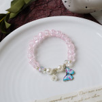 Women's Fashion Pearl And Crystal Beaded Bracelet