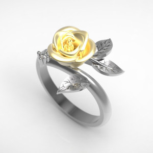 Fashion Ring Engagement Ring Flower