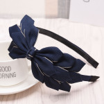 Korean Style Cute Hair Accessories Wholesale Women's Solid Color Bow Headband