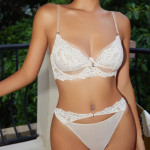 French Underwear Embroidery Lace Bra Set