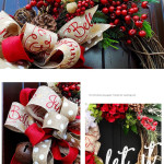 Christmas Letter Door Hanging Simulation Chinese Hawthorn Garland