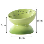 Ceramic Cat Bowl Anti-overturn Protection Cervical Vertebra