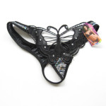 Underwear Elastic Women's Transparent Butterfly Embroidery