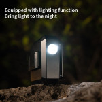 New Design Outdoor Small Fan Flashlight Hanging Waist Fan USB Portable Ultra-long Battery Life Handheld Rechargeable Fan Lamp