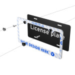 Pair Of Flat-hole License Plate Holders