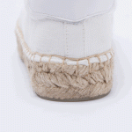 White Platform Canvas Lace-up Shoes