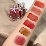 Qin Guang Clear Mirror Lip Lacquer Wish Bow Female Mirror Light Lasting White Mouth Red Lips Colored Clay