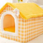 Foldable Dog House Pet Cat Bed Winter Dog Villa Sleep Kennel Removable Nest Warm Enclosed Cave Sofa Pets Supplies