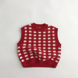 Christmas Korean Autumn And Winter Kids' Sweater Knitting Suit