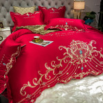 Ice Silk Quilt Sets Bed Sheets Bedding Four-piece Set