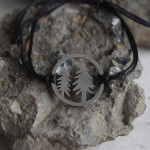 Stainless Steel Titanium Steel Tree Woven Bracelet