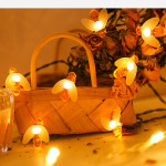 LED Outdoor Solar Lamp String Lights Fairy Holiday Christmas Party Garland Solar Garden Waterproof Linghting Bee