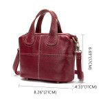 New Women's Bag Women's Leather Handbag Shoulder Messenger Bag