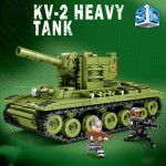 Building Block Military Heavy Tank Small Particle Assembly Children's Puzzle Toy Boy