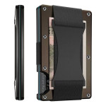 Metal Card Wrapped Carbon Fiber Wallet RFID Anti-theft Brush