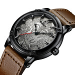 Men's Solid Color Casual Belt Quartz Watch