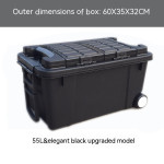 Large High-strength Plastic Storage Box Thickened Trolley On-board Storage Box