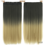 Dyed Gradual Straight Hair Clip Clip, Curtain T-color Hair Extension Piece