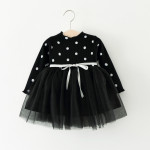 Foreign Children 2021 Years Of Foreign Trade Explosion Of Baby Cotton Long Sleeved Dress Korean Princess Dress Girls.